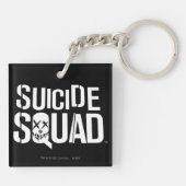 Porte-clés Suicide Squad | White Logo (Dos)