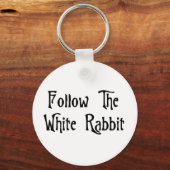 Porte-clés Suivez Le Lapin Blanc (Recto)
