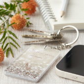 Porte-clés Suivez vos rêves, Glittery, Bokeh, Talons, (Devant droit)