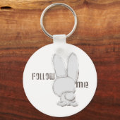 Porte-clés suivre le lapin blanc (Recto)