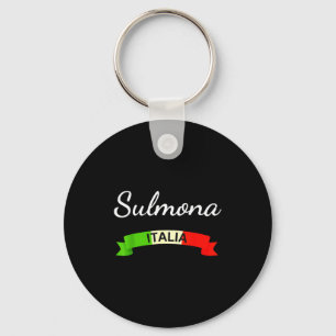 Porte-clés Sulmona Italie Drapeau Italia Souvenir Cadeau Corr