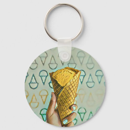 Porte-clés Summer ice cream lovers (Recto)