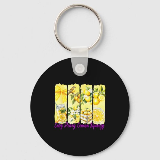 Porte-clés Summer Lemon,coquette Bow Summer Funny Gift Tee Wi (Recto)