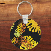 Porte-clés Summer Tropical Feuille Design Vintage (Recto)