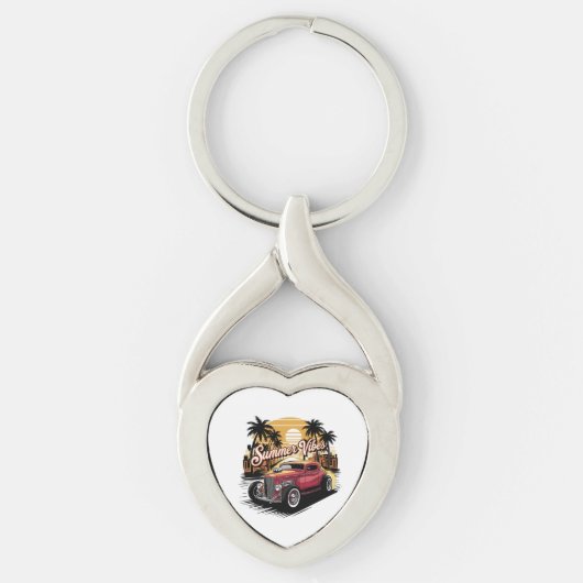 Porte-clés Summer Vibes Classic Car (Devant)