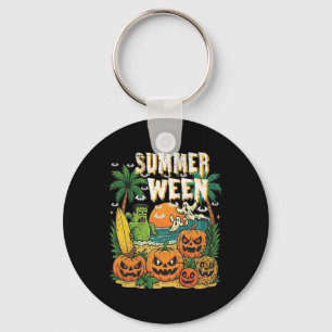 Porte-clés Summerween Beach Citrouilles Fantômes Surf Hallowe