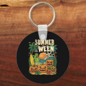 Porte-clés Summerween Beach Citrouilles Fantômes Surf Hallowe (Recto)