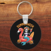 Porte-clés Summerween Mermaid Skeleton Beach Flamant rose Hal (Recto)