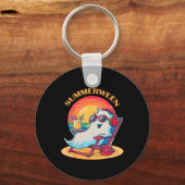 Porte-clés Summerween mignon Fantôme d'été Éffrayant Hallowee (Recto)