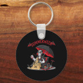 Porte-clés Summerween Plage Vampire Dracula Sandcastle Gothiq (Recto)
