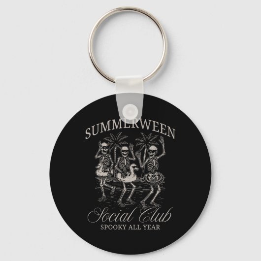 Porte-clés Summerween Social Club Skeleton Danser Summer Hal (Recto)