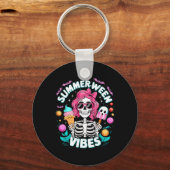 Porte-clés Summerween Vibes Skeleton Vacances Éffrayantes Hal (Recto)