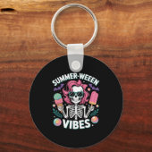 Porte-clés Summerween Vibes Skeleton Vacances Halloween Summe (Recto)