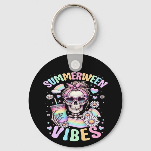 Porte-clés Summerween Vibes Sweet Skeleton Girl Summer Hallow (Recto)