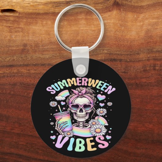 Porte-clés Summerween Vibes Sweet Skeleton Girl Summer Hallow (Recto)