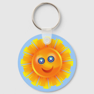 Porte-clés Sun heureux
