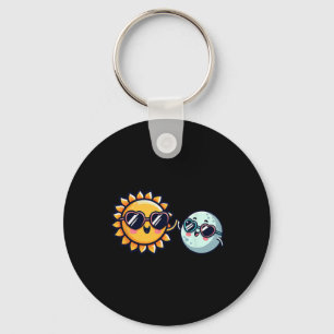Porte-clés Sun Moon Friends Total Solar Eclipse 2024 Garçons 
