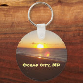 Porte-clés Sun Rising on the Atlantic Ocean Keychain (Recto)