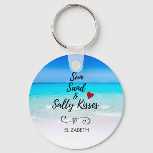 Porte-clés Sun Sand and and Salty Kisses Tropical Beach