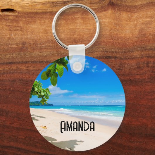 Porte-clés Sun Sand et Surf Tropical Beach (Verso)