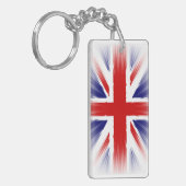 Porte-clés Sunburst Le drapeau Union Jack du Royaume-Uni (Devant gauche)