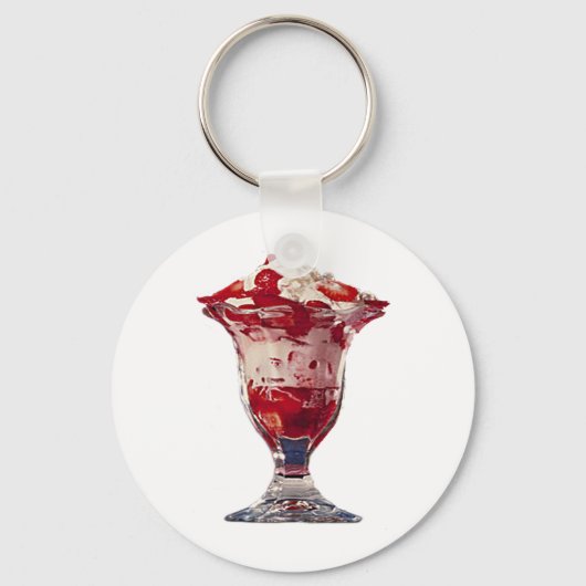 Porte-clés Sundae aux fraises (Recto)