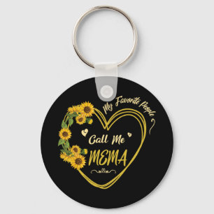 Porte-clés Sunflower Heart Happy Mes Favoris M'Appelent