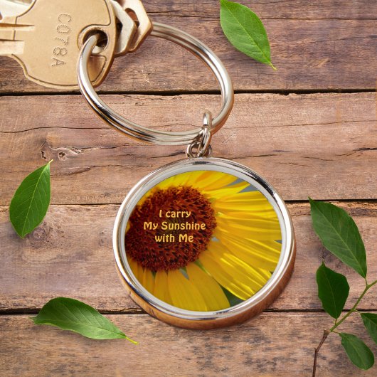 Porte-clés Sunflower I Carry My Sunshine with Me