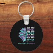 Porte-clés Sunflower Motivational Suprt Suicide Prevention Aw (Recto)