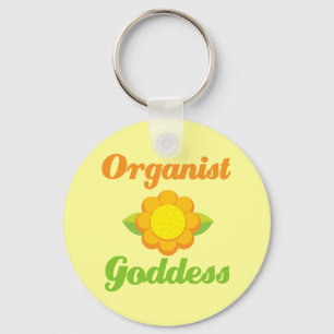 Porte-clés Sunflower Organist Goddess Music Gift