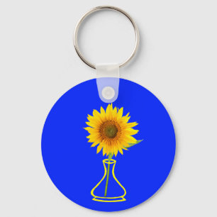 Porte-clés Sunflower Power Sunflower et Vase