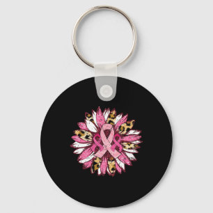 Porte-clés Sunflower rose Cancer du sein Sensibilisation Femm