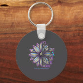 Porte-clés Sunflower Suicide Prevention Awareness Week Teal P (Recto)