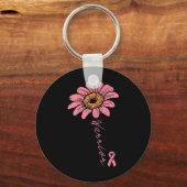 Porte-clés Sunflower Warrior Pink Ribbon Cancer du sein Prix (Recto)