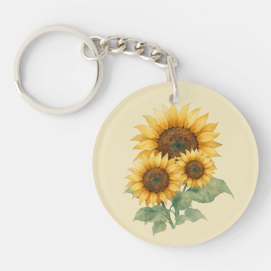 Porte-clés Sunflowers cadeau amant Porte - clé acrylique (Devant)