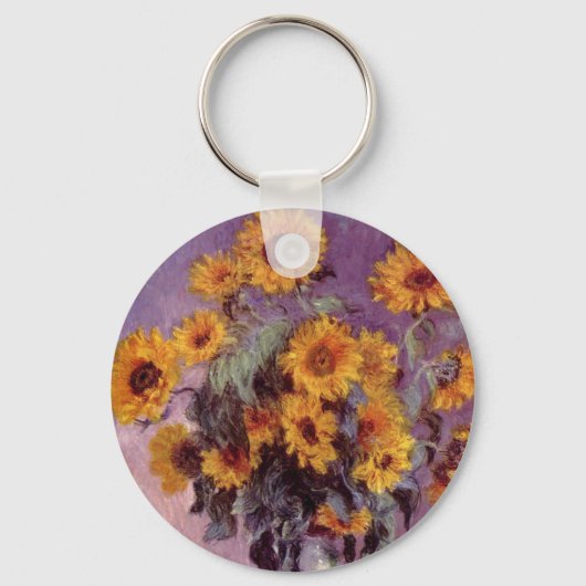 Porte-clés Sunflowers par Claude Monet (Recto)