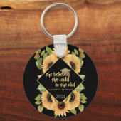 Porte-clés Sunflowers Parties scintillant Casquette diplômé   (Recto)