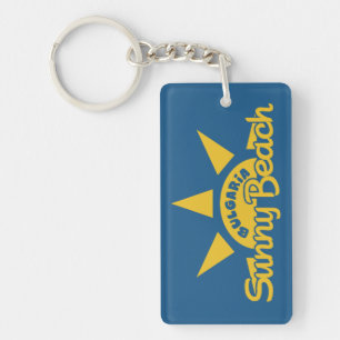 Porte-clés Sunny Beach BULGARIA texte et porte - clé couleur