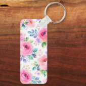 Porte-clés Sunrise Floral Boho Custom Name Design (Verso)