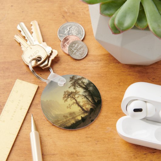 Porte-clés Sunrise, Vallée de Yosemite par Albert Bierstadt (Bureau)