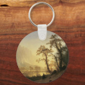 Porte-clés Sunrise, Vallée de Yosemite par Albert Bierstadt (Recto)