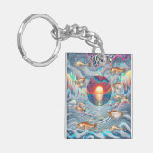 Porte-clés Sunset de poisson (Devant gauche)