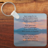 Porte-clés Sunset Evening Sky Dusk Memorial Pocket Keepsake (Recto)