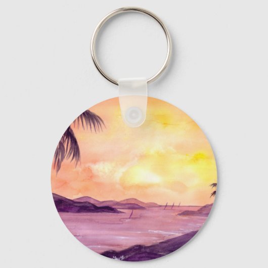 Porte-clés Sunset in Tropics by Farida Greenfield (Recto)