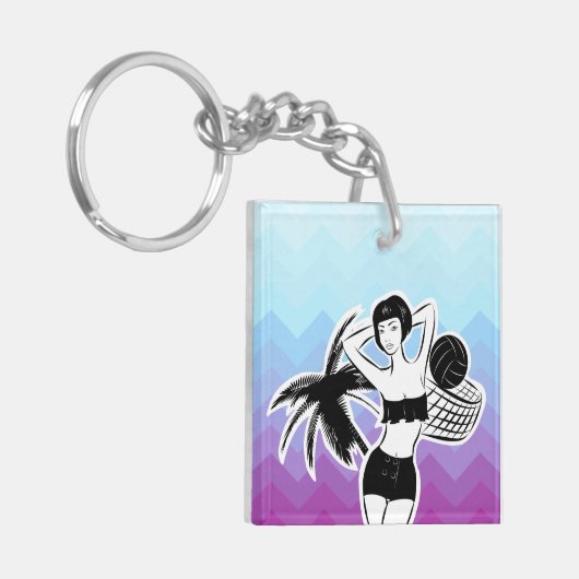 Porte-clés Sunset Resort Chevron Print (Devant gauche)