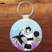 Porte-clés Sunset Resort Chevron Print (Recto)