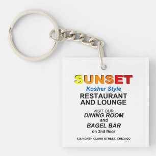 Porte-clés Sunset Restaurant and Lounge, Chicago, IL