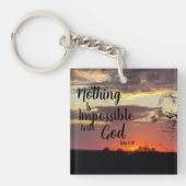 Porte-clés Sunset Square Rien d'impossible avec Di (Devant)