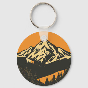 Porte-clés Sunset vintage Mountain