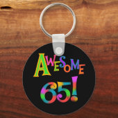 Porte-clés Super 65 Tshirts et cadeaux d'anniversaire (Recto)